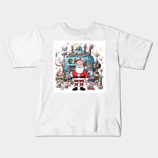 Santa Claus & Cyberpunk 6 Kids T-Shirt